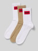 HUGO Sokken met labeldetail in een set van 3 paar Beige