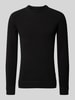 Only & Sons Strickpullover mit Rundhalsausschnitt Modell 'SETHAN' Black