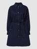 Weekend Max Mara Lange jas met ballonmouwen, model 'FARISEO' Marineblauw