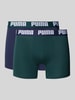 PUMA Boxershort met elastische logo in band in een set van 2 stuks Flessengroen