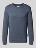 Armedangels Regular Fit Strickpullover aus reiner Baumwolle Modell 'ALVAARIO' Dunkelblau