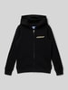 Jack & Jones Sweatjacke mit Label-Print Modell 'VESTERBRO NEWTON' Black