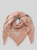 Liu Jo White Sjaal van viscose met labeldetail Roze