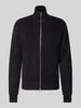 Redefined Rebel Strickjacke aus reiner Baumwolle mit Stehkragen Modell 'MATTHEW' Black