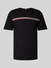 Tommy Hilfiger T-Shirt mit Label-Print Black