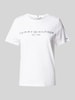 Tommy Hilfiger T-shirt met labelprint Wit