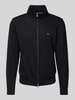 Christian Berg Men Sweatjacke mit Label-Stitching Black