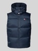 Tommy Jeans Regular fit bodywarmer met afneembare capuchon Marineblauw