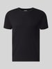 JACK & JONES Regular fit t-shirt van katoenmix Zwart