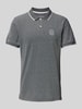 Blend Regular fit poloshirt met ribboorden, model 'NATE' Donkergrijs
