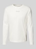 Marc O'Polo Regular Fit Langarmshirt aus reiner Baumwolle Offwhite