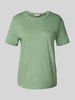 Gant Regular fit T-shirt van puur katoen met logopatch Mintgroen