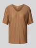 Soyaconcept Blusenshirt mit Plisseefalten Modell 'KIRIT' Camel