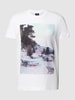 JOOP! Jeans T-shirt met motiefprint, model 'Dario' Wit