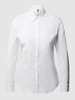 Tommy Hilfiger Getailleerde overhemdblouse met geborduurd logo Wit