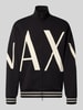 Armani Exchange Sweatjacke aus Baumwoll-Mix Black