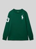Polo Ralph Lauren Teens Longsleeve mit Label-Stitching und Rundhalsausschnitt Dunkelgruen
