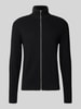 Lindbergh Strickjacke mit Reißverschluss Black
