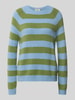 Weekend Max Mara Regular Fit Pullover aus Alpaka-Mix Modell 'GHIACCI' Hellblau