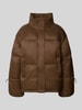 NOISY MAY® Regular Fit Steppjacke mit Stehkragen Modell 'ALLIE' Hellbraun Melange