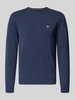 GANT Regular Fit Pullover aus reiner Wolle Hellblau Melange