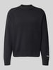 Jack & Jones Gebreide pullover met labelstitching, model 'NORREBRO' Zwart