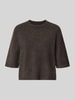 VERO MODA oversized pullover met wol model 'BOOM' Chocoladebruin