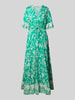 B.Young Maxikleid mit V-Ausschnitt Modell 'JASMINA' Gruen