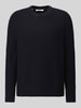 Selected Relaxed Fit Pullover aus Baumwoll-Mix Modell 'ALEX' Marine