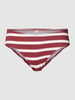 Esprit Bikini met streepmotief, model 'BRELA' Bordeauxrood