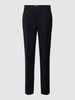 Jake*s Collection Slim fit broek in effen design Marineblauw