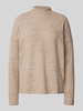 Vero Moda Oversized Langarmshirt mit Stehkragen Beige