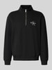Calvin Klein Jeans Sweatshirt mit Stehkragen Black