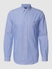 Polo Ralph Lauren Koszula casualowa o kroju slim fit z wzorem w paski Królewski niebieski