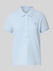 Gant Poloshirt met labelstitching Lichtblauw