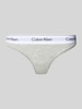 Calvin Klein Underwear String mit elastischem Logo-Bund Hellgrau