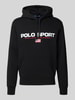 Polo Ralph Lauren Hoodie met labelprint en capuchon Zwart