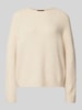 Weekend Max Mara Gebreide pullover met ronde hals, model 'GHIACCI' Offwhite