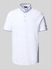 Christian Berg Men Regular Fit Poloshirt mit Stehkragen Weiss