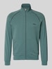BOSS Bluza rozpinana o kroju regular fit z mieszanki bawełny model ‘MIX&MATCH JACKET Z’ Petrol