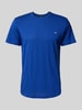 Emporio Armani T-Shirt mit Label-Patch Royal