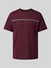 Tom Tailor Regular Fit T-Shirt aus reiner Baumwolle Bordeaux