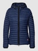 Frieda & Freddies Steppjacke mit Label-Details Marineblau