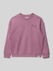 Garcia Sweatshirt met motiefprint aan de achterkant Mauve