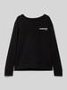 Jack & Jones Sweatshirt mit Label-Print Black