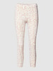 Raffaello Rossi Caprihose mit Animal-Print Modell 'Penny' Beige