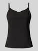 ZABAIONE Trägertop mit V-Ausschnitt Modell 'Ma44riee' Black