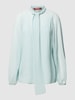 Max Mara Studio Strikblouse met elastische mouwboorden, model 'FASCINO' Mintgroen