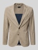 camel active Slim fit 2-knoops colbert met borstzak Beige