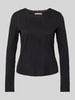 Christian Berg Woman Selection Longsleeve mit Strukturmuster Black